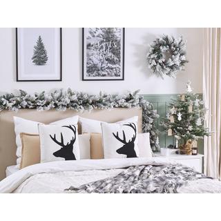 Beliani Lot de 2 coussins décoratifs en Coton Traditionnel SHADRACK  