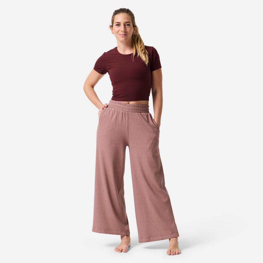 DOMYOS  Yogahose , Taupe 