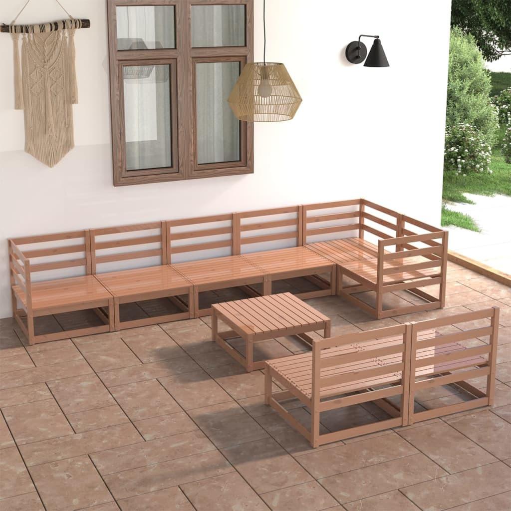 VidaXL set salotto da giardino Legno di pino  