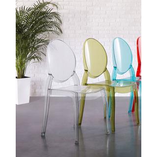 Beliani Lot de 4 chaises en Polycarbonate Moderne MERTON  