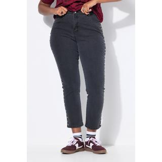 Studio Untold Jean Mom Rivets Fantaisie 5 Poches Taille Élastique  