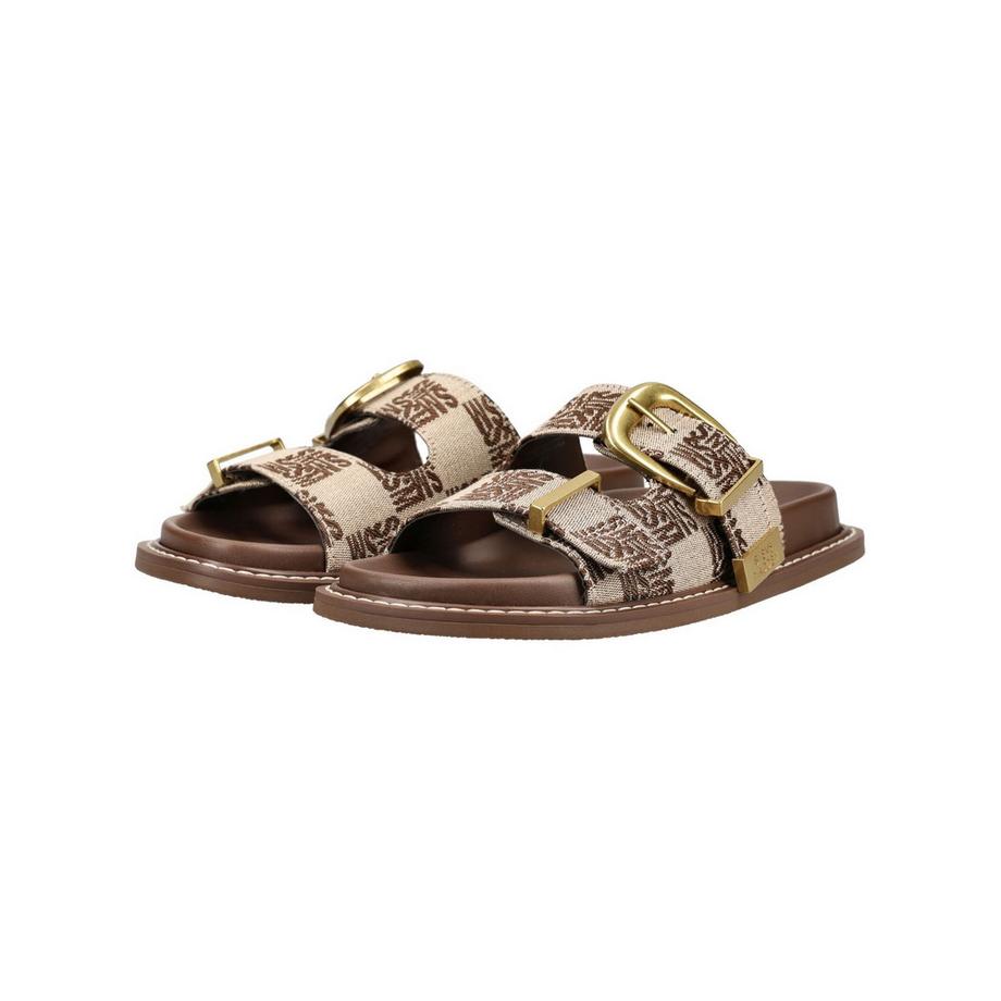STEVE MADDEN Sandali a scorrimento stampati con fibbia  