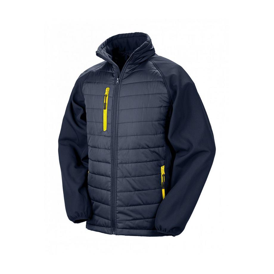 doudoune recyclée softshell black compass softshell