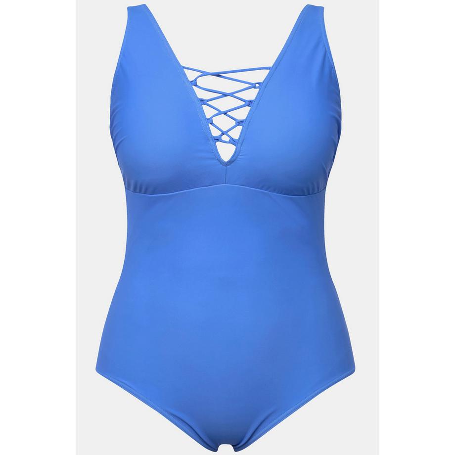 Ulla Popken Badeanzug Zierbänder Softcups  