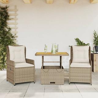 VidaXL Bistro set poly-rattan  