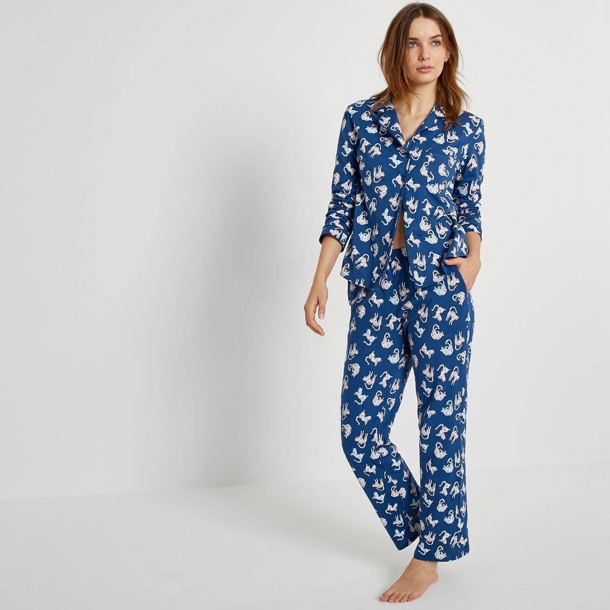 La Redoute Collections  Pyjama mit Katzenmotiven 