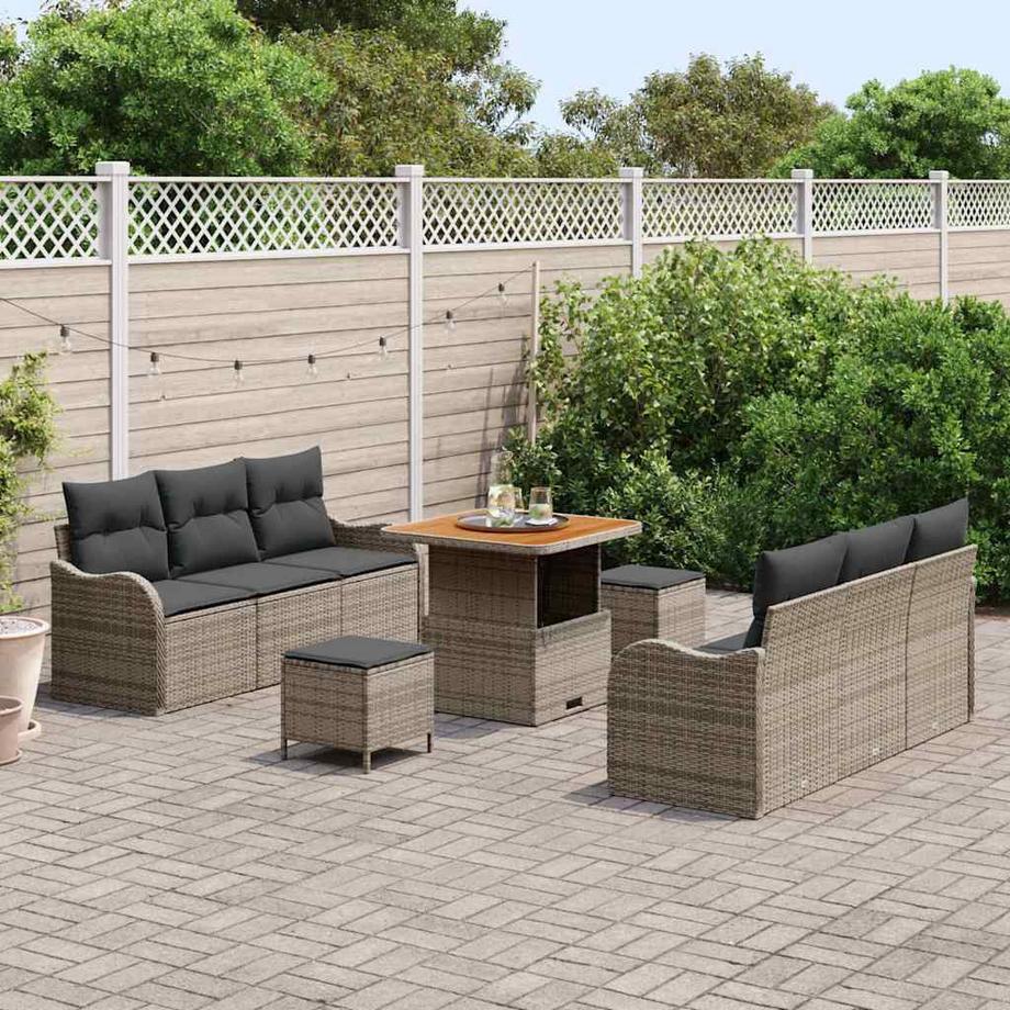 VidaXL Gartensofa-set poly-rattan  