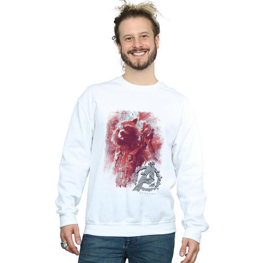 MARVEL Avengers Endgame Rocket Raccoon Felpa con Stampa Grafica  