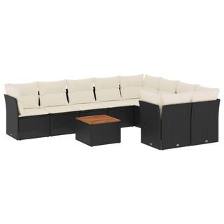 VidaXL Ensemble de canapés de jardin rotin synthétique  