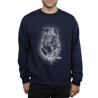 MARVEL  Black Panther Spray Headshot Sweatshirt 