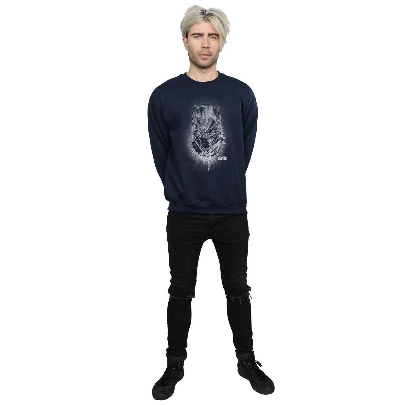 MARVEL  Black Panther Spray Headshot Sweatshirt 