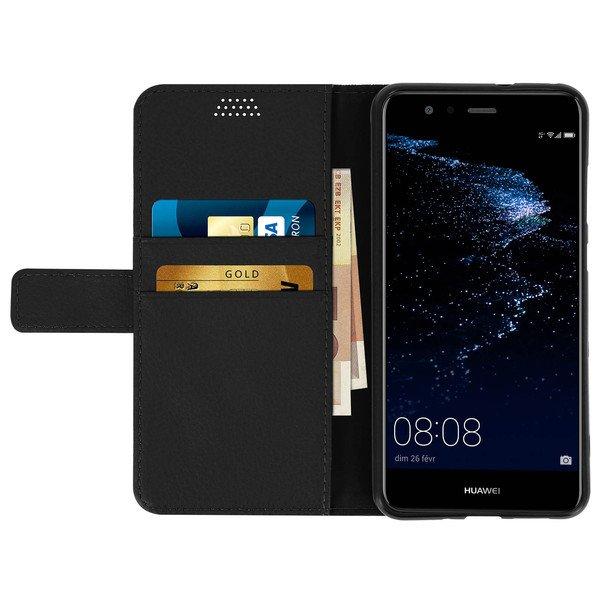 Avizar  Étui Portefeuille Noir Huawei P10 Lite 