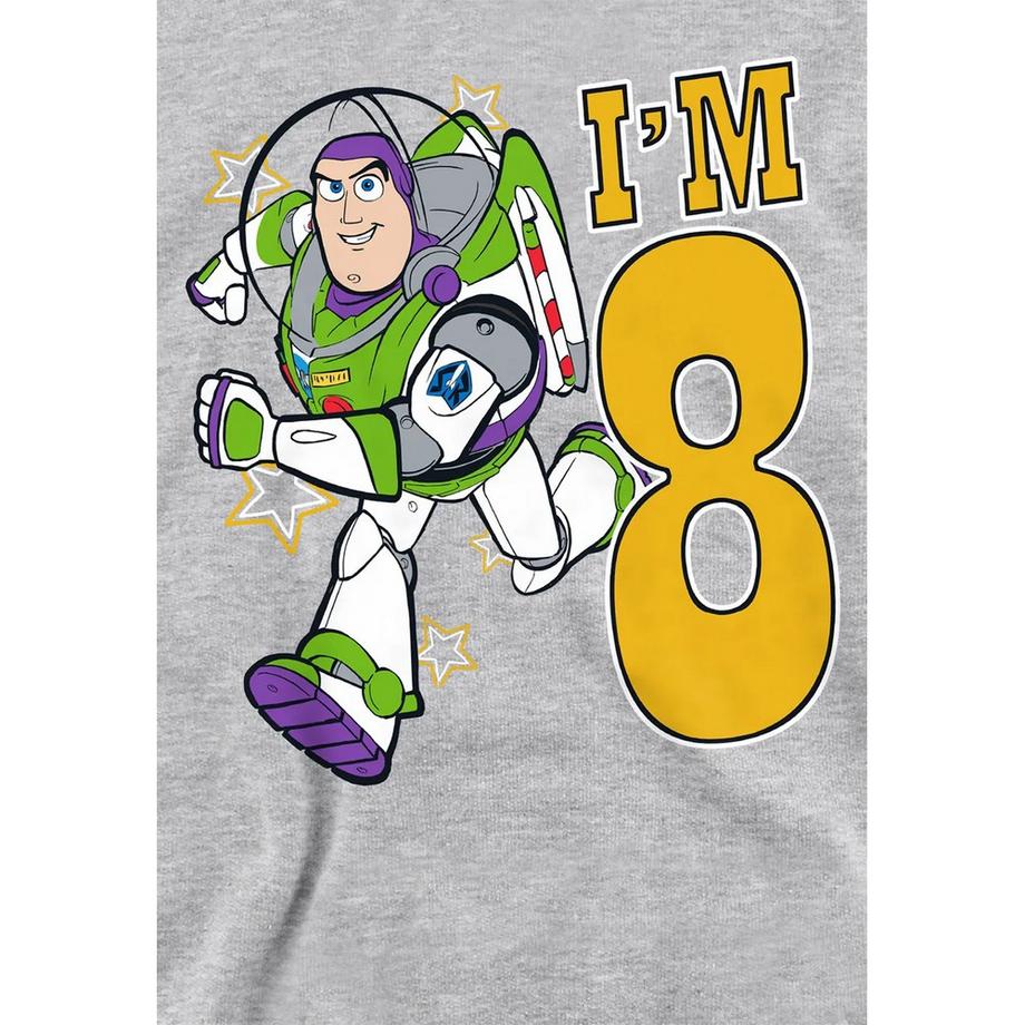 Toy Story  I'm 8 Felpa Con Cappuccio Compleanno Buzz Lightyear Erica 