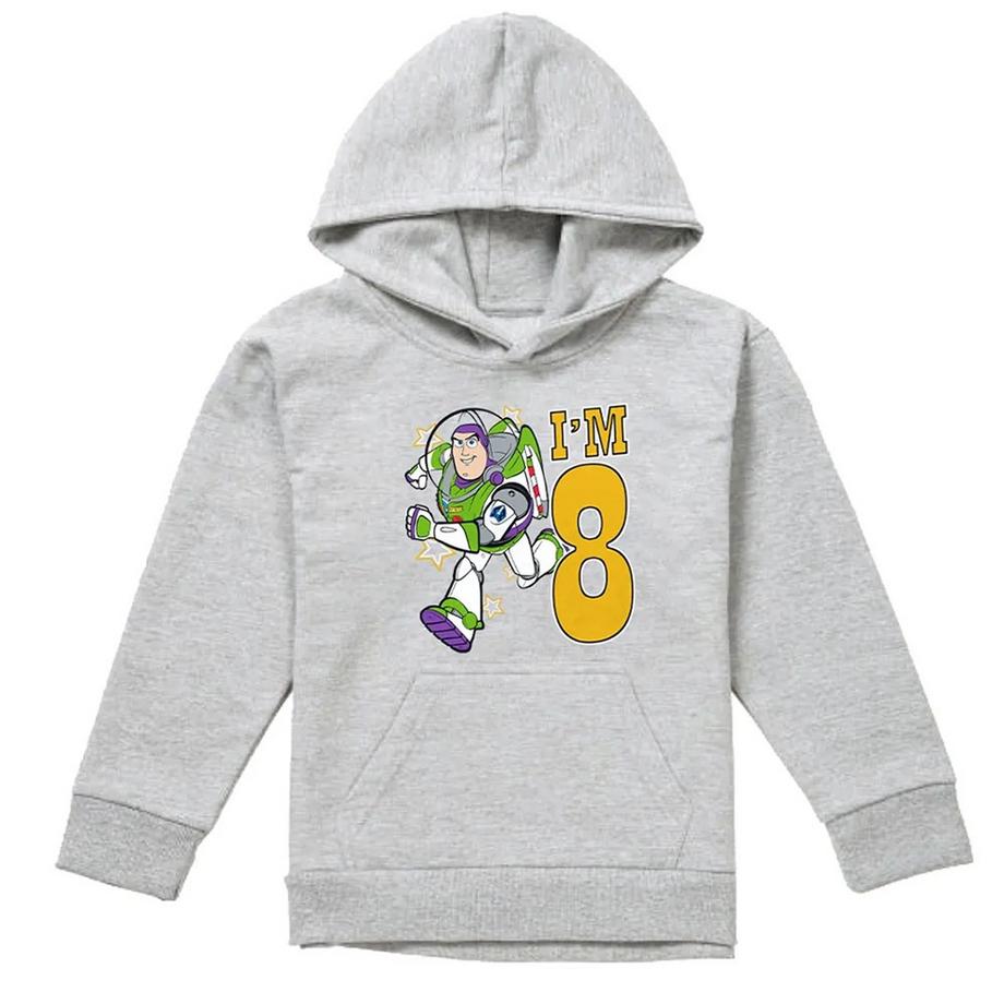 I'm 8 Felpa Con Cappuccio Compleanno Buzz Lightyear Erica