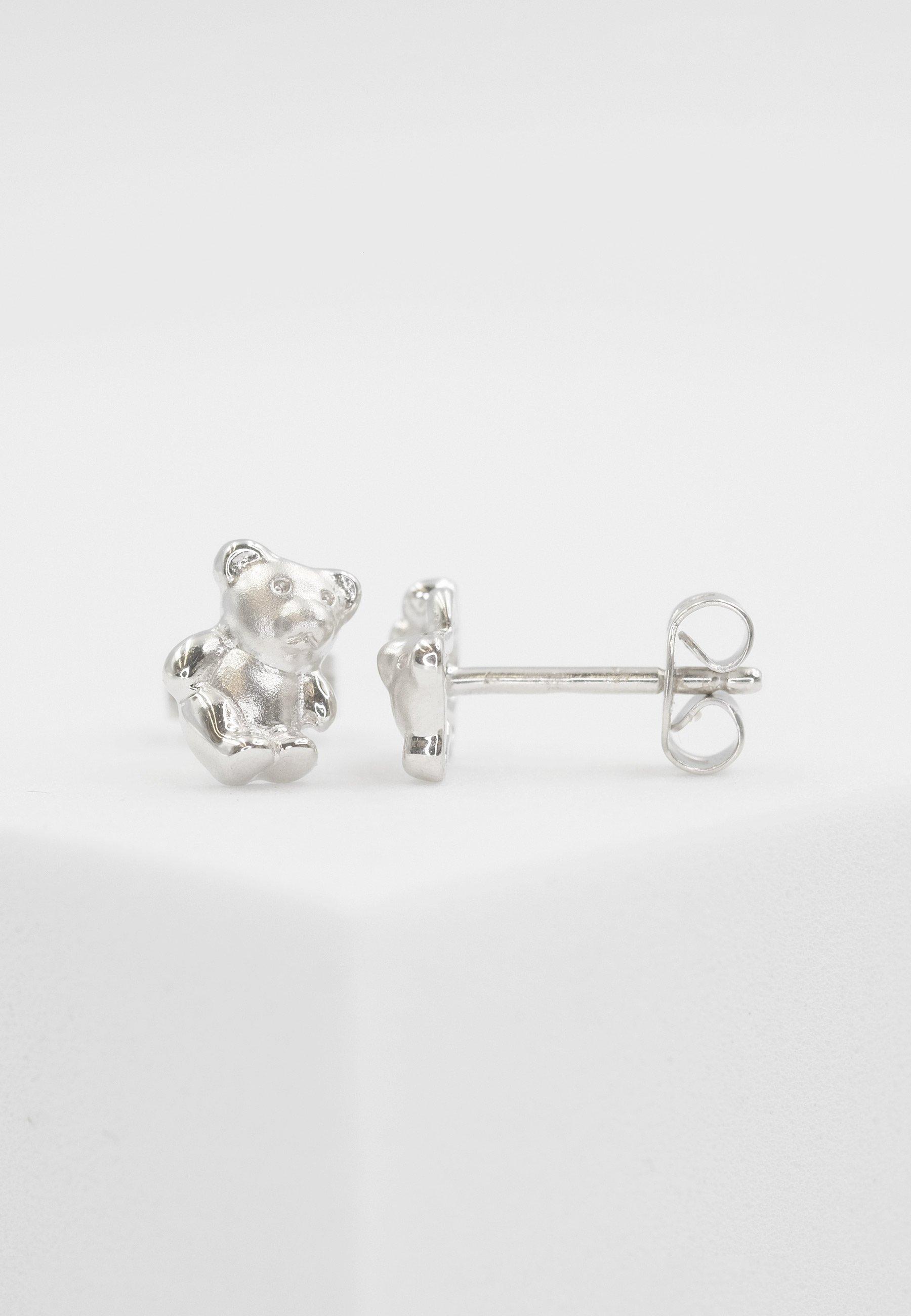 MUAU Schmuck  Ohrstecker Weissgold 750, 8x6mm 