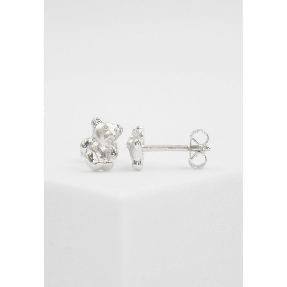 MUAU Schmuck  Ohrstecker Weissgold 750, 8x6mm 