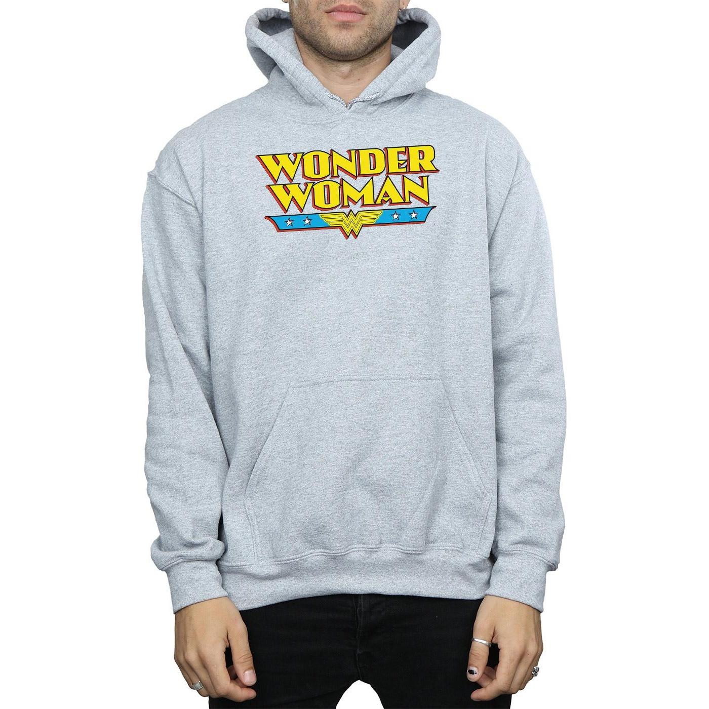 DC COMICS  Wonder Woman Text Logo Kapuzenpullover 