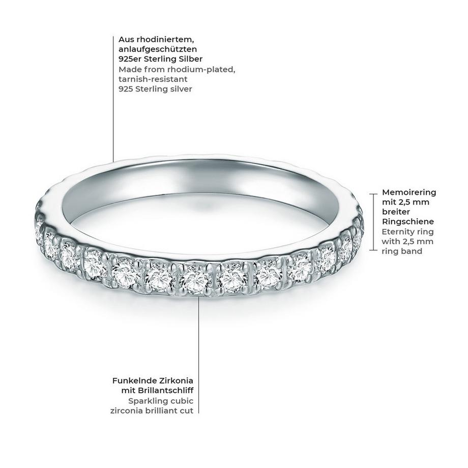 Rafaela Donata  Ring Sterling Silber Zirkonia weiß 