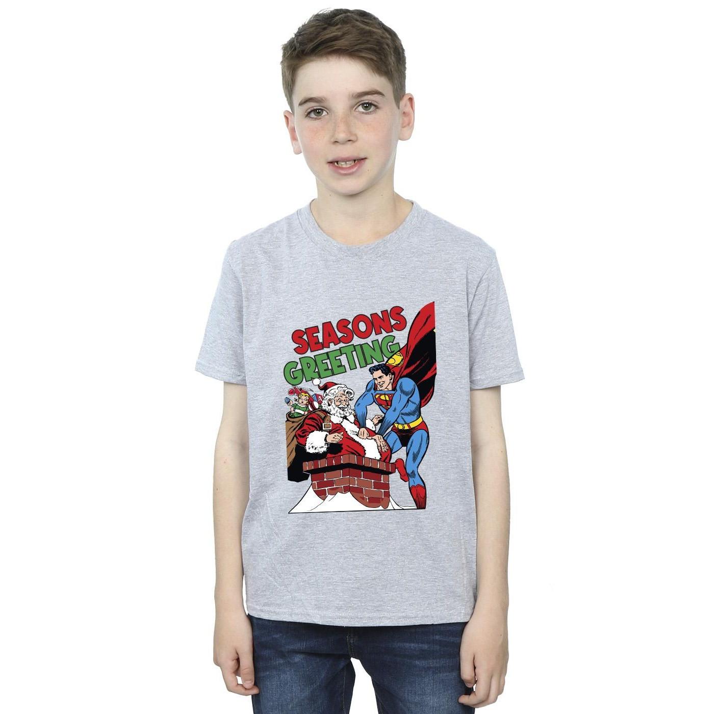 DC COMICS  Superman Santa Comic TShirt 