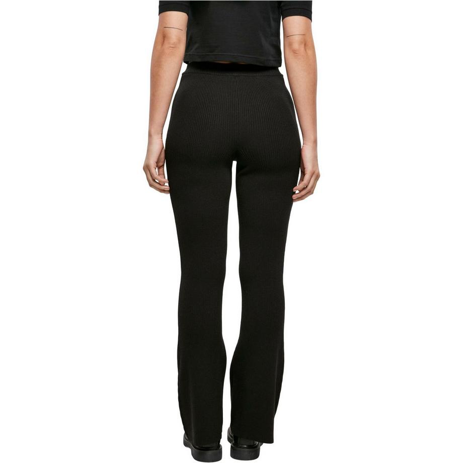URBAN CLASSICS Damen Rib Knit Bootcut Leggings  