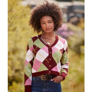 Joe Browns Gilet Classique en Maille Argyle  