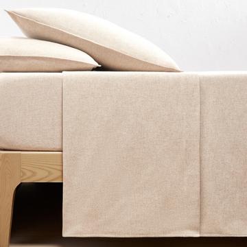 Bettlaken aus Chambray-Baumwollflanell