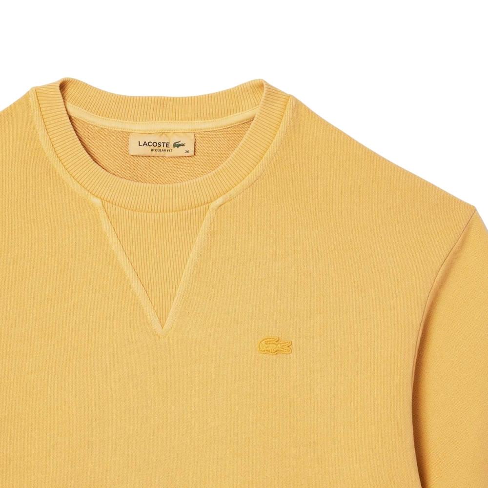 LACOSTE Fleece Kurzarm T-Shirt mit gesticktem Logo  