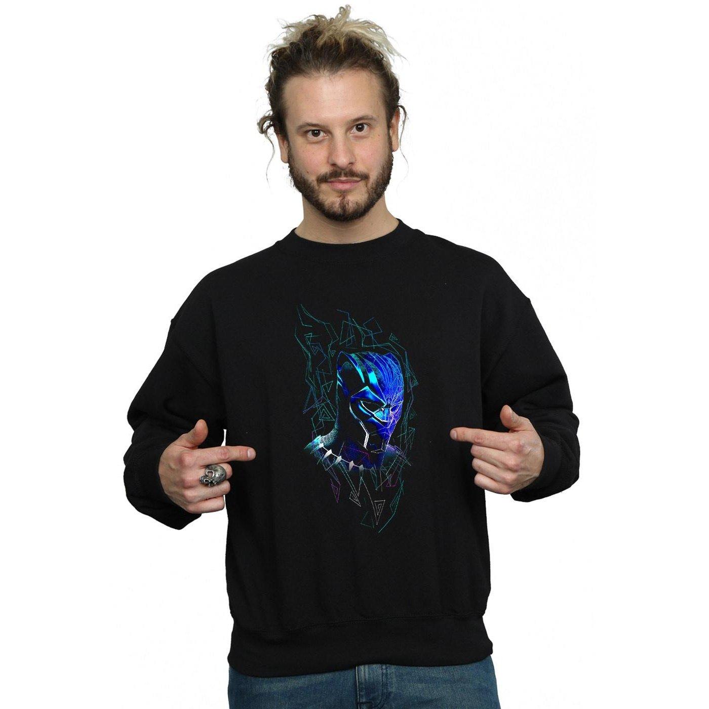 MARVEL  Black Panther Neon Mask Sweatshirt 