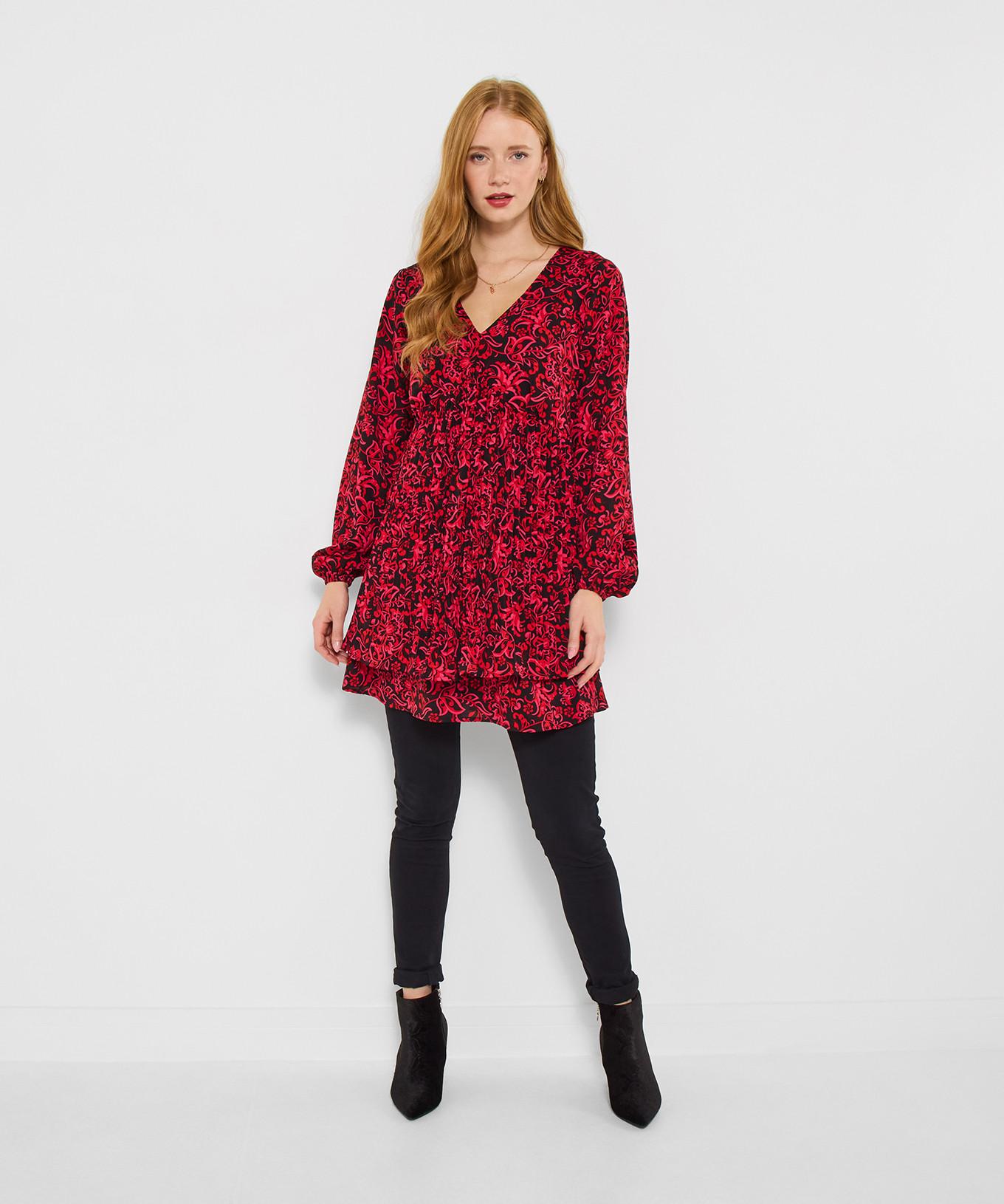 Joe Browns Tunica plissettata con motivo floreale  