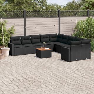 VidaXL Ensemble de canapés de jardin rotin synthétique  