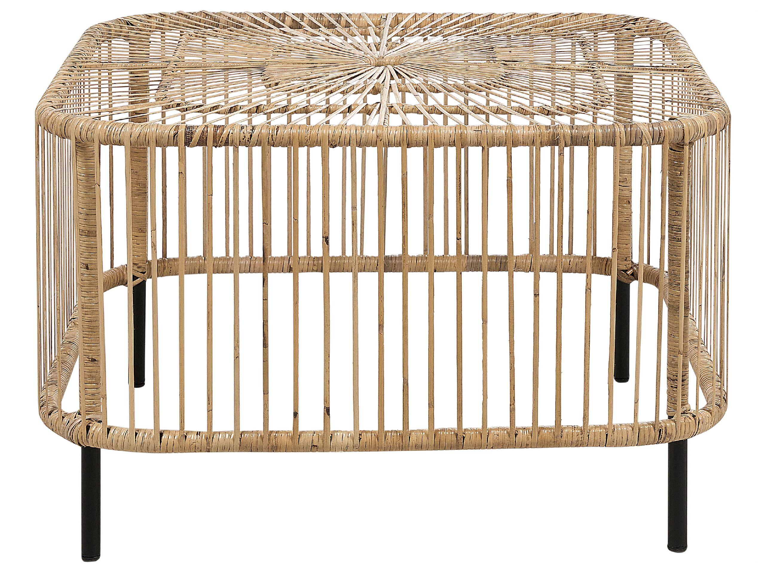 Beliani Tavolino da giardino en Rattan Boho CESENATICO  