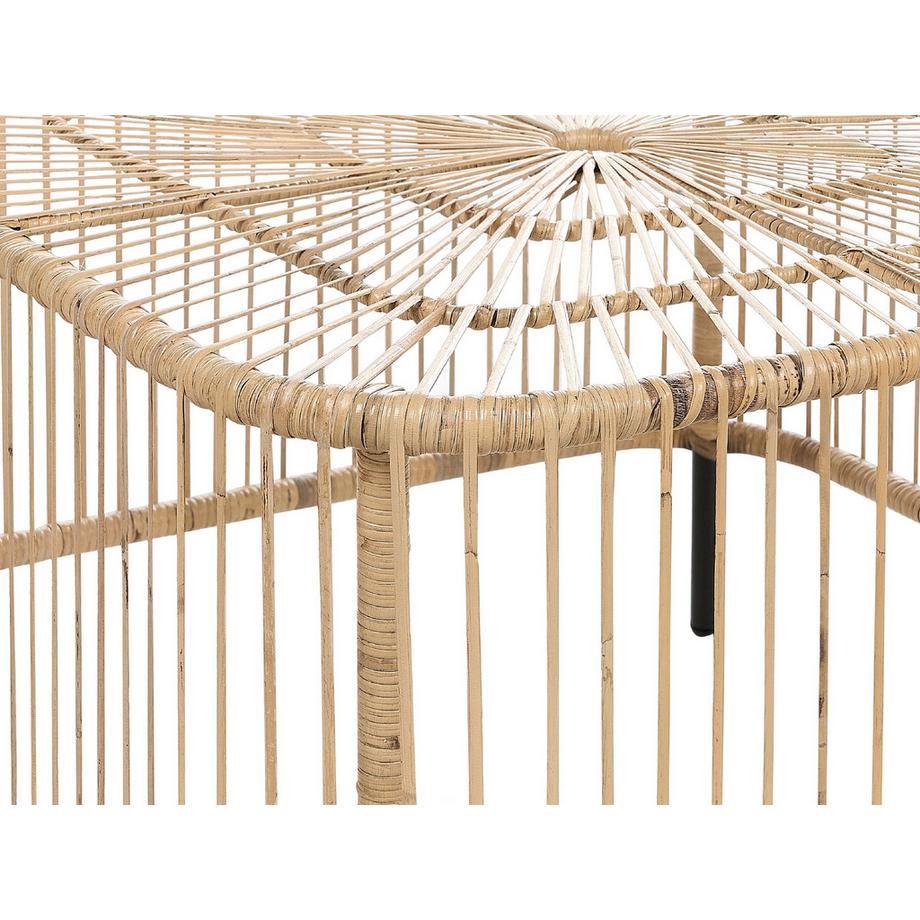 Beliani Tavolino da giardino en Rattan Boho CESENATICO  