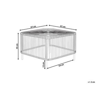 Beliani Table basse en Rotin Boho CESENATICO  