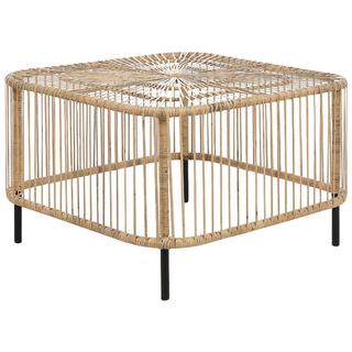 Beliani Tavolino da giardino en Rattan Boho CESENATICO  