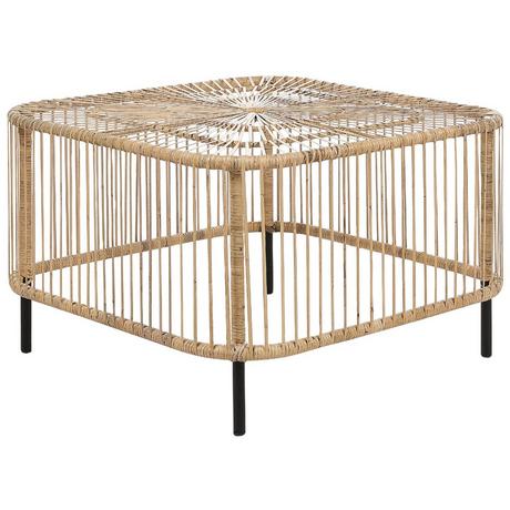 Beliani Tavolino da giardino en Rattan Boho CESENATICO  