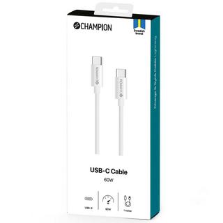 Champion  USB-C-Kabel 60 W 1 m Weiß 