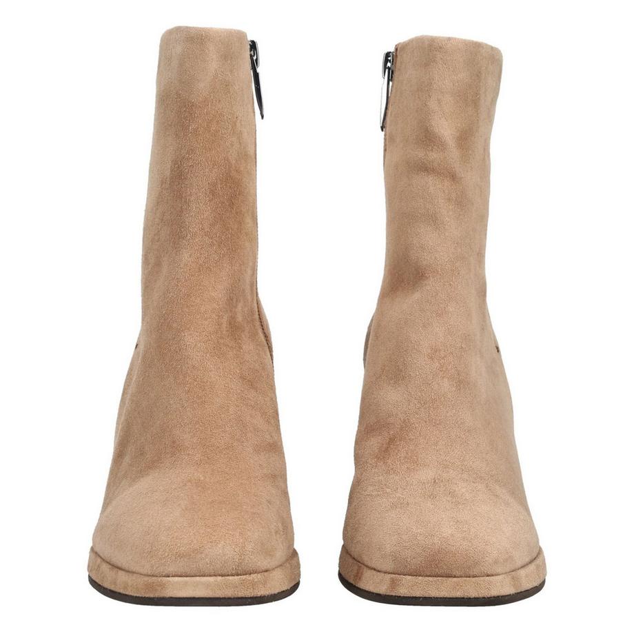 Regarde Le Ciel Bottines en cuir velours à talon bloc  