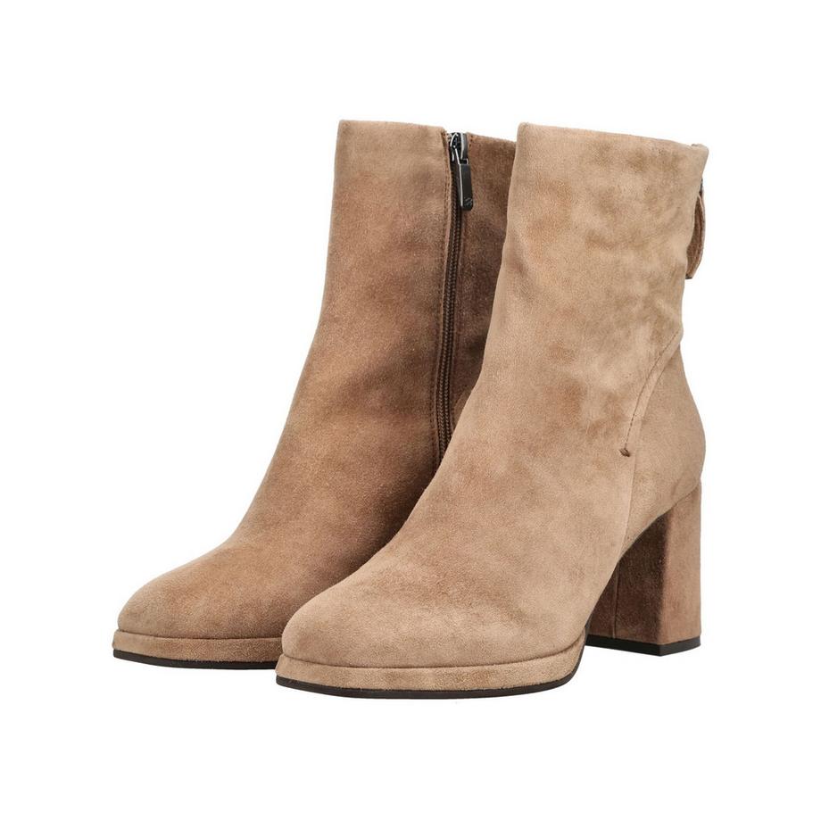 Regarde Le Ciel Bottines en cuir velours à talon bloc  