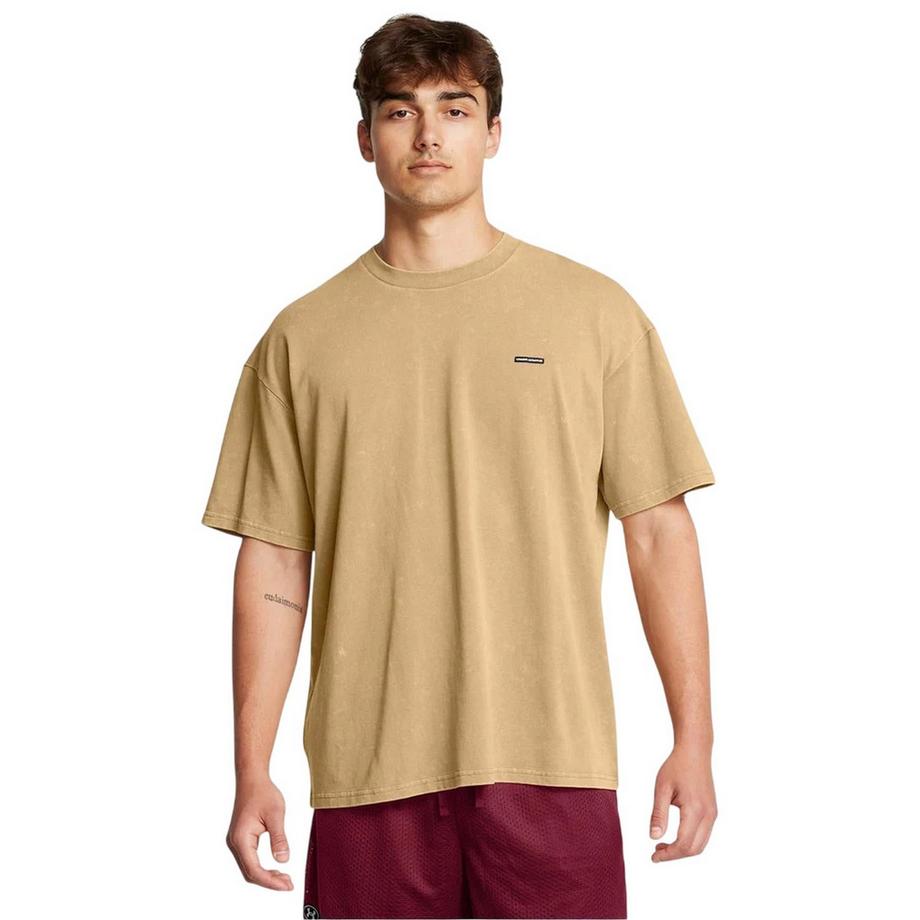 UNDER ARMOUR T-Shirt, Logo, Gewaschen, Übergroß  