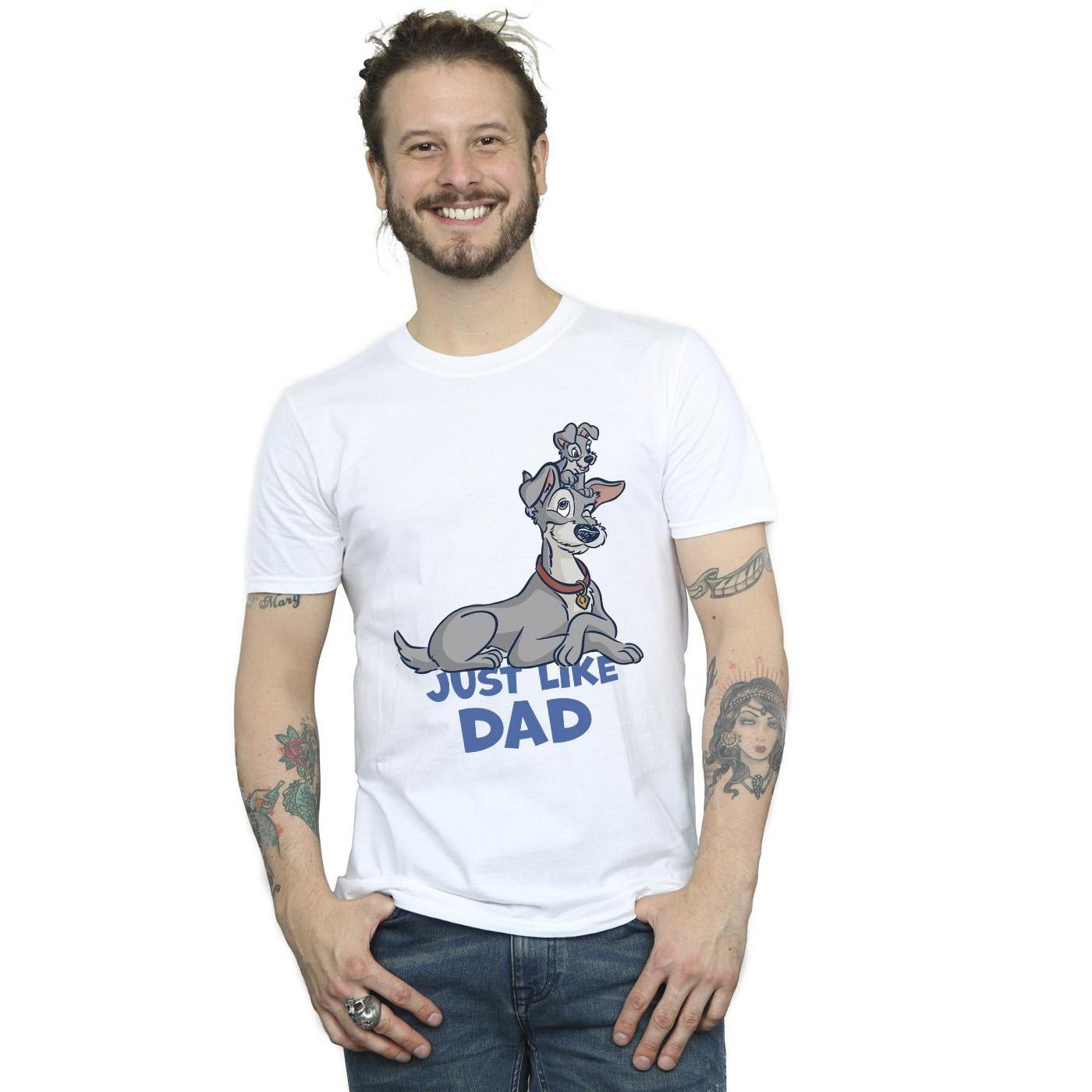 Disney Lady And The Tramp Just Like Dad T-Shirt Regular Fit  