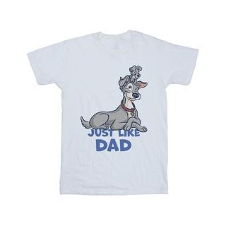 Disney Lady And The Tramp Just Like Dad T-Shirt Regular Fit  
