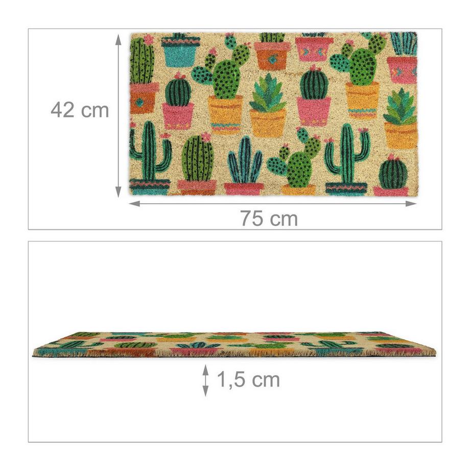 B2X Paillasson coco cactus  