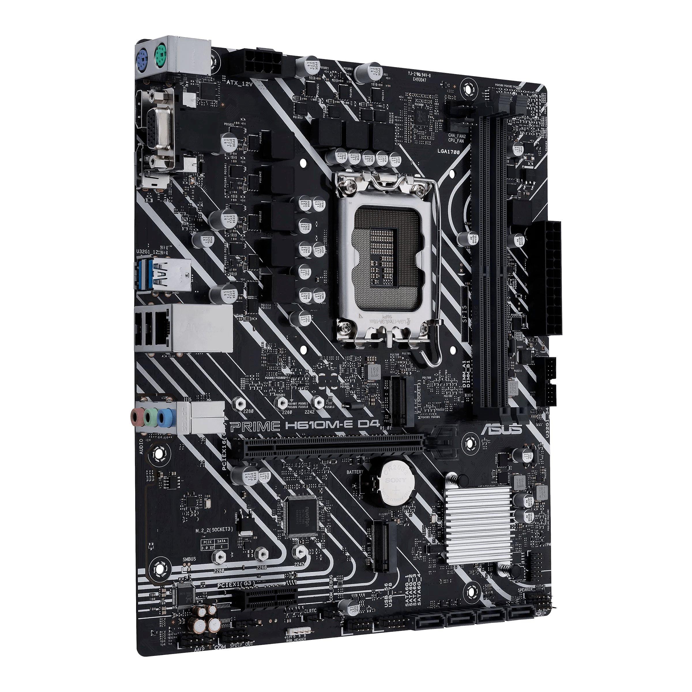 ASUS  PRIME H610M-E D4-CSM Intel H610 LGA 1700 micro ATX 