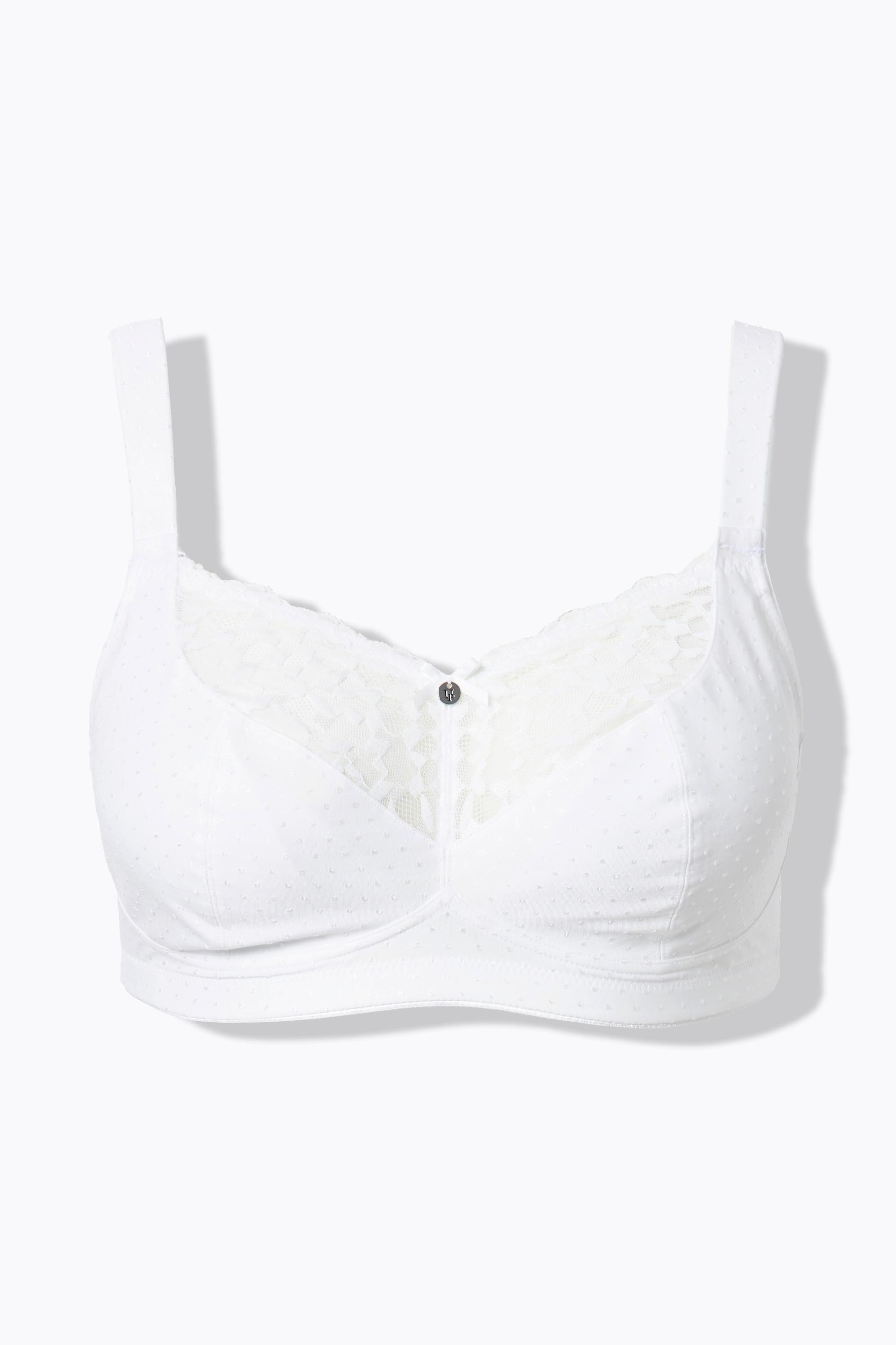Ulla Popken Reggiseno comfort pizzo senza ferretto coppa C-E  