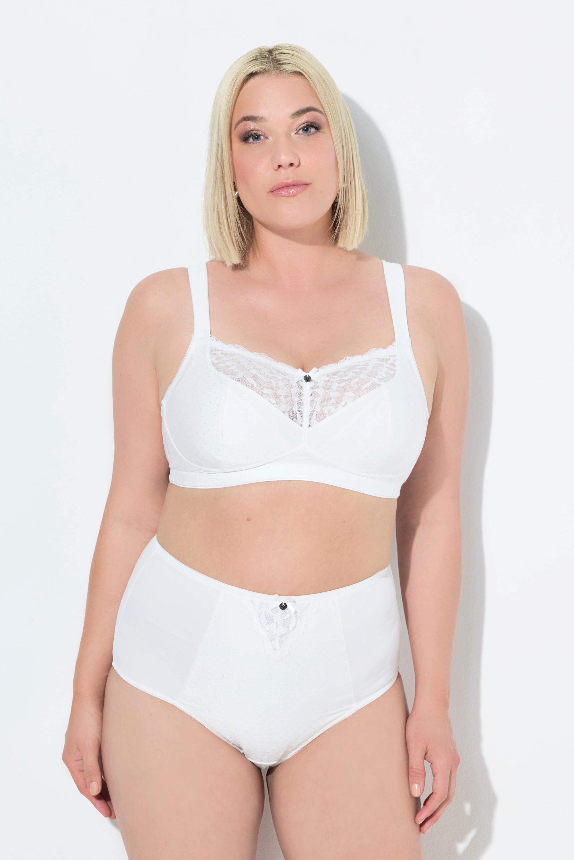 Ulla Popken Reggiseno comfort pizzo senza ferretto coppa C-E  