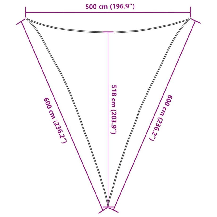 VidaXL Voile solaire  