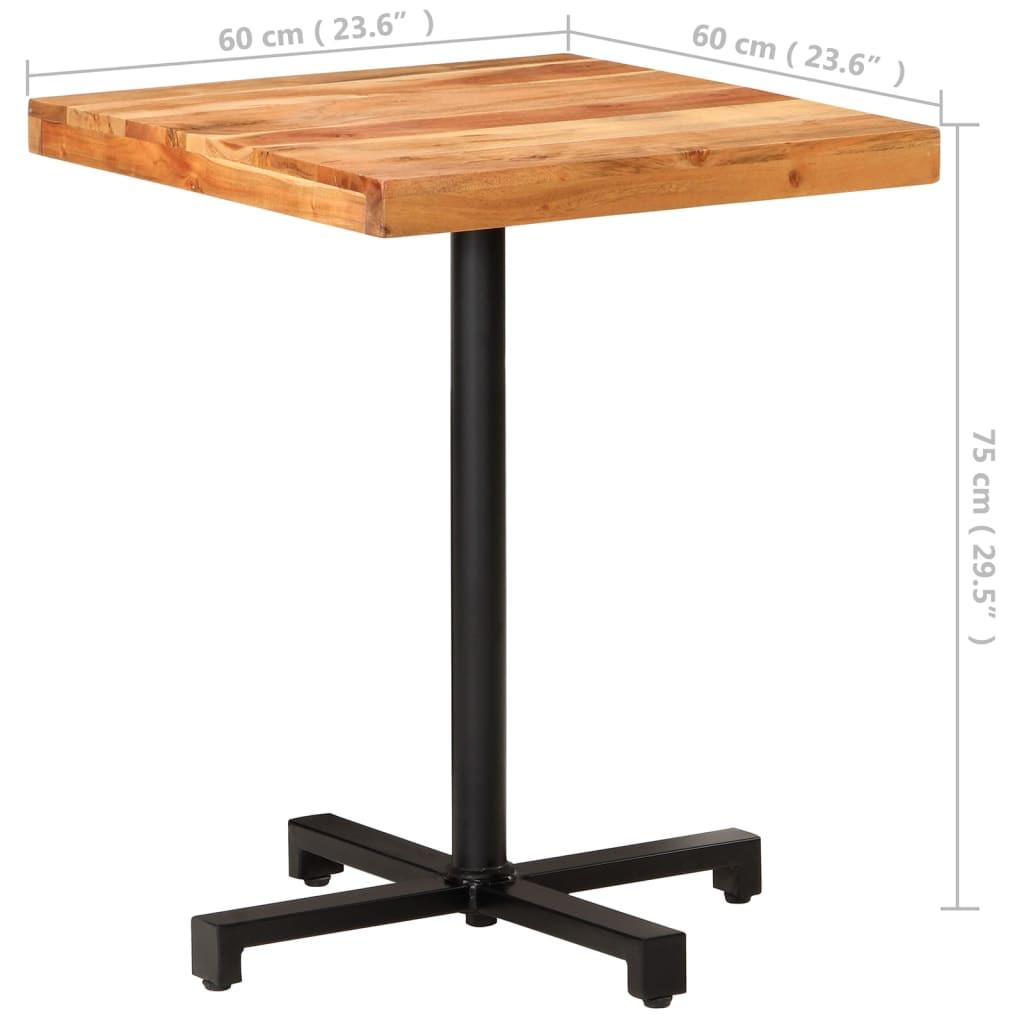 VidaXL Table de bistro bois d'acacia  