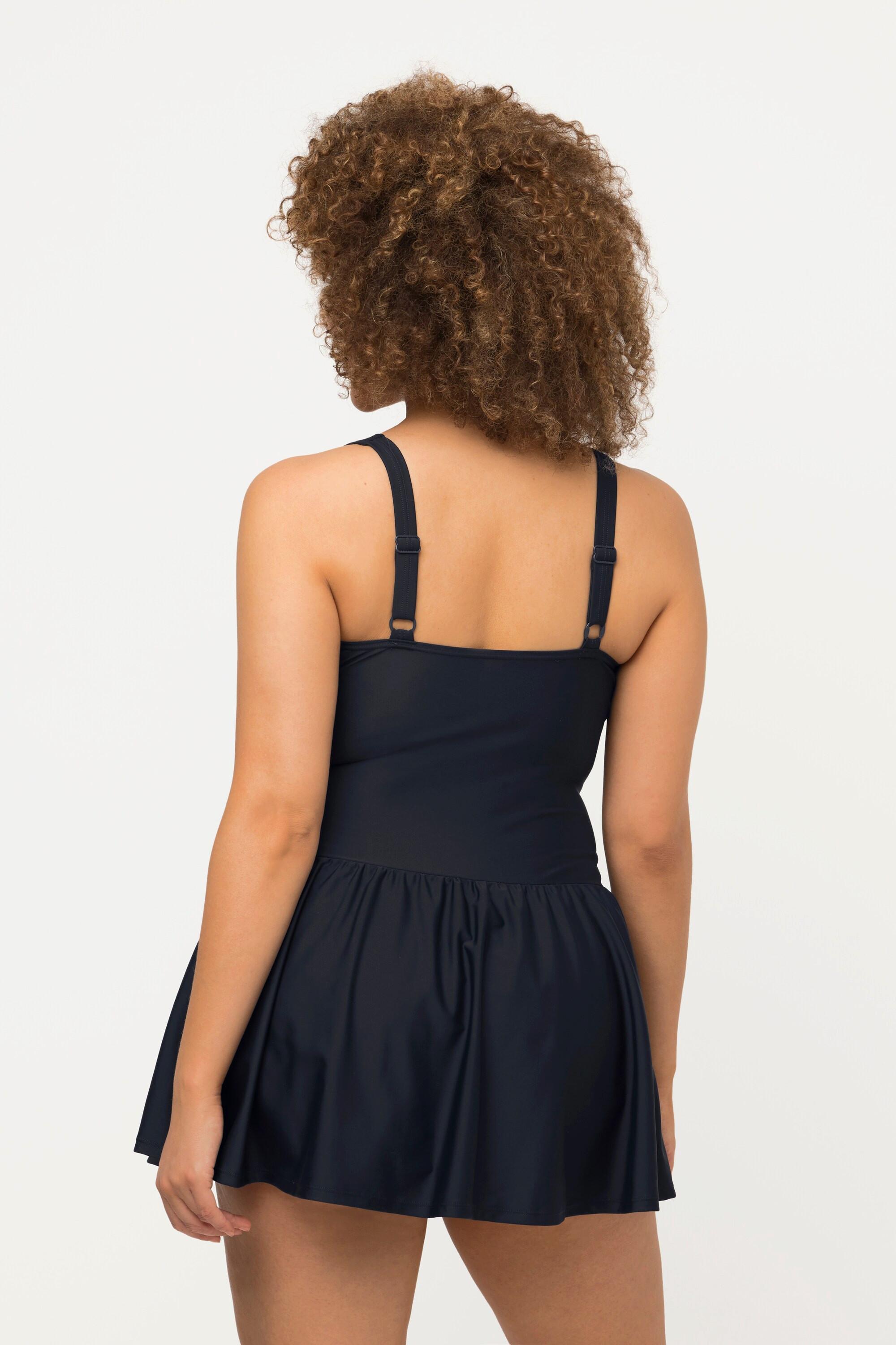 Ulla Popken Badekleid Bügel Softcups Raffungen Recycelt  