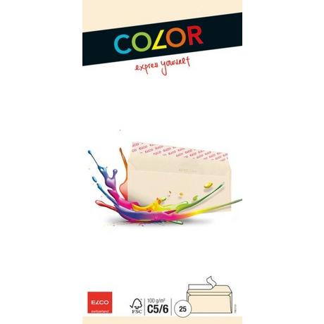 elco ELCO Couvert Office o/Fenster C5/6 74617.41 100g, chamois 25 Stück  