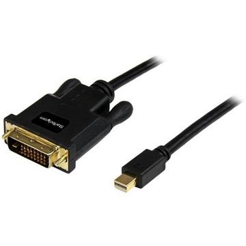 StarTech.com Câble Mini DisplayPort vers DVI de 3m - Adaptateur Mini DP à DVI - Vidéo 1080p - Lien Unique Passif mDP 1.2 vers DVI-D - mDP ou Thunderbolt 1/2 Mac/PC vers Moniteur DVI
